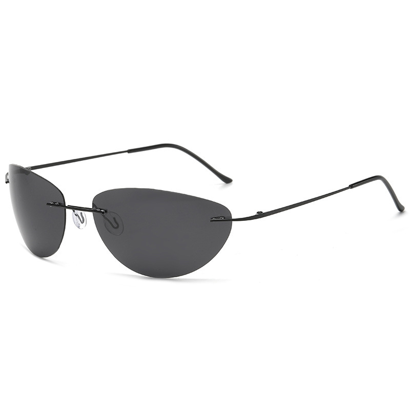Modische Cat-Eye randlose pola – Fishing Sunglasses Polarized Bewertung und Preis